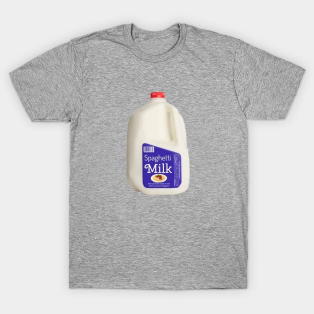 Spaghetti Milk T-Shirt by lincnotfound
